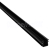 Polysan EASY BLACK U tesnenie spodné na pevné sklo 6mm, 1000mm