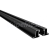 Polysan EASY BLACK set vodorovných nastavovacích profilov pivotových dverí 1900mm