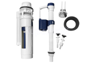 Aqualine Splachovacia súprava s tlačidlom DUAL 49mm, spodné plnenie 1/2