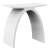 Sapho KORAL kúpeľňová stolička 43x43x23,5cm, solid surface, biela mat