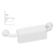 Sapho HANDICAP madlo s opierkou chrbta 500mm, biela