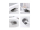 Aqualine WC silikónová kefa na postavenie i zavesenie na stenu, biela mat