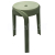 Ridder STAN kúpeľňová stolička, priemer 30cm, verde