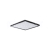 KANLUX AZPO stropné LED svietidlo, 225x225mm, 12,3W, 3000/4000/6000K, IP54, čierna mat