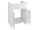 Aqualine Skrinka pod výlevku 58,2x78x38,3cm, plast, biela