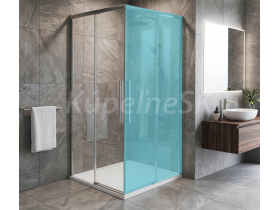 Gelco LUXOR sprchové posuvné dvere pre rohový vstup 80x200 cm sklo Číre rám Chróm