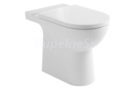 Aqualine TALAMO misa pre kombi WC, Rimless, 63x35,5cm, spodný/zadný odpad, biela