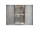 Gelco LUXOR BLACK sprchové posuvné dvere do niky 140x200 cm sklé Číre