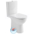 Aqualine TALAMO WC kombi WC, Rimless, spodný/zadný odpad, biela