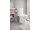 Aqualine TALAMO WC kombi WC, Rimless, spodný/zadný odpad, biela