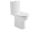 Aqualine TALAMO WC kombi WC, Rimless, spodný/zadný odpad, biela