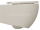 Isvea INFINITY závesná WC misa, Rimless, 36,5x53cm, Ivory