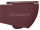 Isvea INFINITY závesná WC misa, Rimless, 36,5x53cm, Matná maroon Red