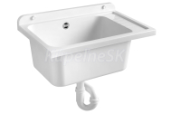Aqualine Výlevka na skrinku 58x38 cm, plast, biela