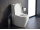 Sapho TURKU kombi WC, Vortex Rimless, spodný/zadný odpad, biela