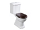 Kerasan RETRO WC sedátko, Soft Close, orech/chróm
