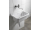 Aqualine AQUALINE 35 nástenná drezová batéria, rozteč 100mm, ploché ramienko 160mm, chróm