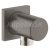 Grohe Rainshower - Nástenné kolienko, kefovaný Hard Graphite 27076AL0
