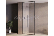 BESCO ICON GRAFIT Walk-In sprchový kút 100x200 cm sklo Číre