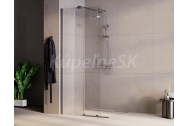 BESCO VAYO GRAFIT Walk-In sprchový kút s posuvným sklom 100x200 cm sklo Číre 1x vzpera