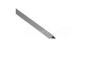 Cezar Profil AL rohový 10x10 mm, elox Striebro 01, 2 m, K1010 (hr. 1 mm)