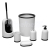 Ridder PLAIN set 6 ks doplnkov, biela