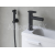 Ravak SG 112.20BLM Umývadlová batéria 190 mm s bidet sprškou a držiakom na stenu,čierna ma