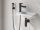 Ravak SG 112.20BLM Umývadlová batéria 190 mm s bidet sprškou a držiakom na stenu,čierna ma