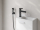 Ravak SG 112.20BLM Umývadlová batéria 190 mm s bidet sprškou a držiakom na stenu,čierna ma