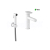 Ravak SG 112.10WHM Umývadlová batéria 190 mm s bidet sprškou a držiakom na stenu,Biela mat