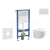 Geberit Set Duofix Basic Delta a WC závesné Gaia Compact so sed SC,tlačítko Delta 01 Biela