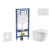 Geberit Set Duofix a závesné WC Compact Oudee so sedát. SC,tlačítko Sigma 01 Alpská Biela