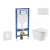 Geberit Set Duofix a závesné WC Nefia so sedát. Soft Close,tlačítko Sigma 01 Alpská Biela
