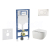 Geberit Set Duofix a závesné WC Gaia Compact so sedátkom SC,tlačítko Sigma 01 Alpská Biela