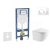 Geberit Set Duofix a závesné WC Oudee Compact so sedátkom SC,tlačítko Sigma 20 Biela/Chróm