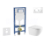 Geberit Set Duofix a závesné WC Oudee so sedátkom Soft Close,tlačítko Sigma 20 Biela/Chróm