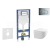 Geberit Set Duofix a závesné WC Gaia Compact so sedátkom SC,tlačítko Sigma 01 Chróm lesklý