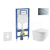 Geberit Set Duofix a závesné WC Oudee Compact so sedátkom SC,tlačít. Sigma 01 Chróm lesklý