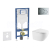 Geberit Set Duofix a závesné WC Oudee so sedátkom Soft Close,tlačít. Sigma 01 Chróm lesklý