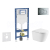 Geberit Set Duofix a závesné WC Nefia so sedátkom Soft Close,tlačít. Sigma 01 Chróm lesklý
