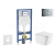 Geberit Set Duofix a závesné WC Arkas I so sedátkom Soft Close,tlač. Sigma 01 Chróm lesklý