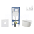 Geberit Set Duofix a závesné WC Gaia so sedátkom Soft Close,tlačítko Sigma 20 Biela/Chróm