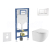 Geberit Set Duofix a závesné WC Oudee Compact so sedátkom SC,tlačítko Sigma 20 Biela/Chróm