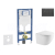 Geberit Set Duofix a záves WC Oudee Compact so sed SC,tlač. Sigma20 Čierna lesk/Čierna mat