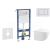 Geberit Duofix Delta,WC závesné Gaia Compact,sedátko Slim SoftClose,tlač Delta30 Alp Biela