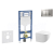 Geberit Set Duofix a závesné WC Gaia Compact a sedátko SC a tlač. Sigma 20 Chróm mat/Chróm