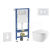 Geberit Set Duofix Basic Delta a WC závesné Nefia so sed SC a tlačítko Delta Zero Biela