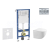 Geberit Set Duofix Basic Delta a WC závesn Gaia Compact a sed SC a tlač Delta01 Chróm lesk