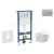 Geberit Set Duofix Basic Delta a WC závesné Gaia Compact a sed SC a tlač Delta01 Chróm mat