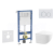 Geberit Set Duofix Basic Delta a WC závesné Gaia Compact a sed SC a tlač Delta20 Alp Biela
